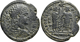 PHRYGIA. Laodicea ad Lycum. Caracalla (198-217). Ae. Homonoia issue with Pergamum. Dated CY 88 (215/6)