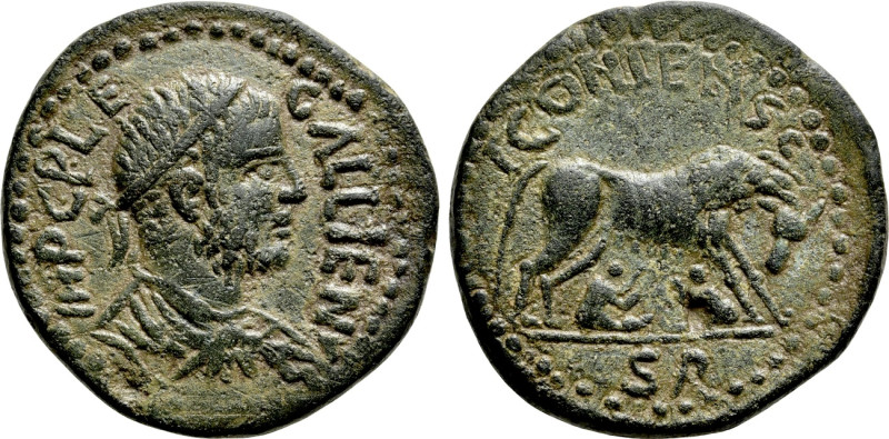 LYCAONIA. Iconium. Gallienus (253-268). Ae. 

Obv: IMP C P L E GALLIENVS. 
Ra...