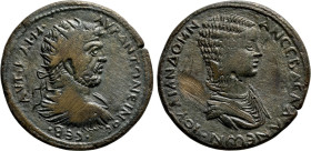 CILICIA. Adana. Caracalla with Julia Domna (198-217). Ae