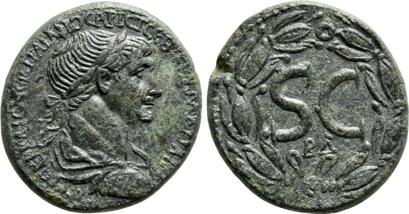 SELEUCIS & PIERIA. Antioch. Trajan (98-117). Ae. 

Obv: ΑΥΤΟΚΡ ΚΑΙϹ ΝΕΡ ΤΡΑΙΑΝ...