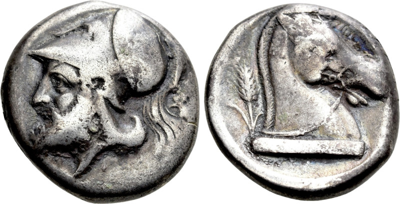 ANONYMOUS. Didrachm (300/280-276 BC). Uncertain (Neapolis?) mint. 

Obv: Helme...