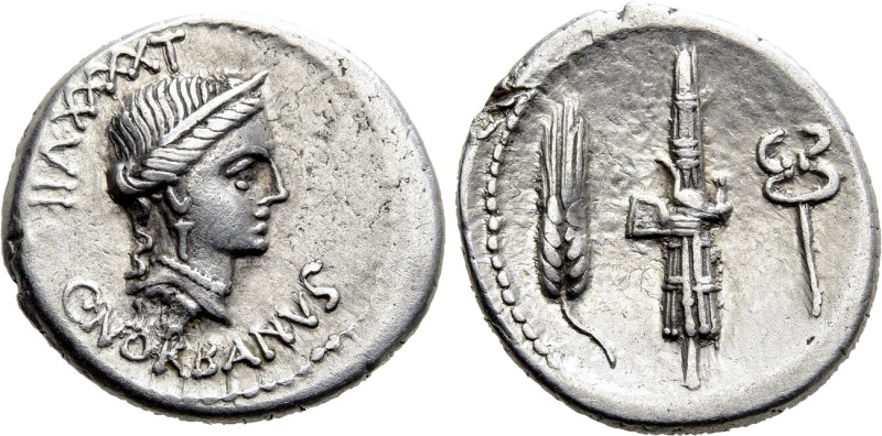 C. NORBANUS. Denarius (83 BC). Rome. 

Obv: C NORBANVS. 
Diademed head of Ven...