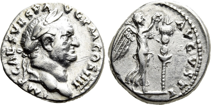 VESPASIAN (69-79). Denarius. Rome. "Judaea Capta" issue. 

Obv: IMP CAES VESP ...