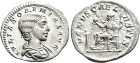 JULIA SOEMIAS (Augusta, 218-222). Denarius. Rome