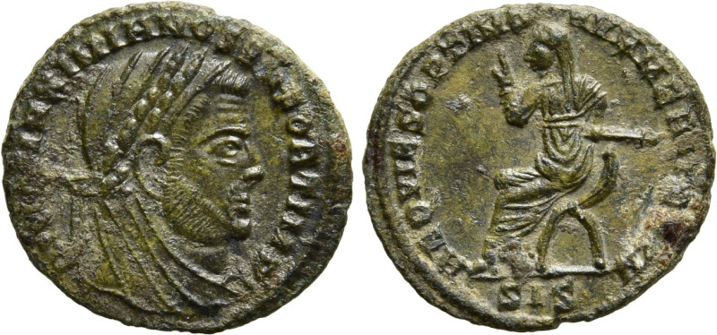 DIVUS MAXIMIANUS HERCULIUS (Died 310). Half Follis. Siscia. 

Obv: DIVO MAXIMI...