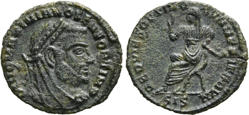 DIVUS MAXIMIANUS HERCULIUS (Died 310). Half Follis. Siscia. 

Obv: DIVO MAXIMI...