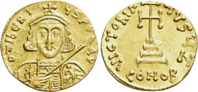 TIBERIUS III (APSIMAR) (698-705). GOLD Solidus. Constantinople