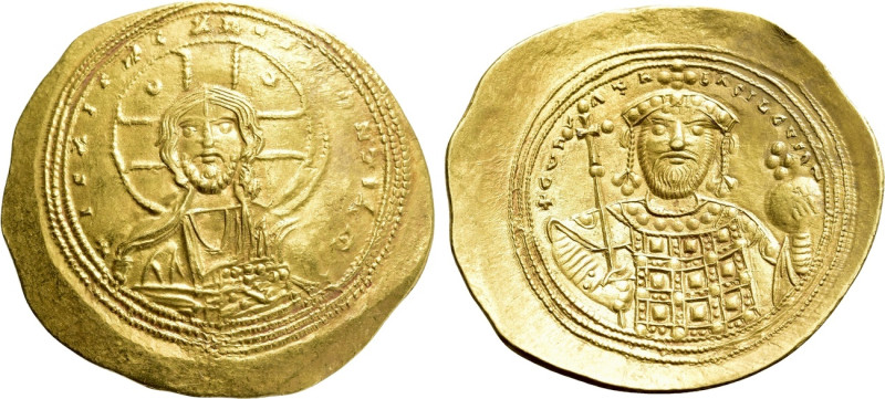 CONSTANTINE IX MONOMACHUS (1042-1055). GOLD Histamenon Nomisma. Constantinople. ...
