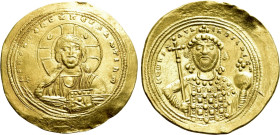 CONSTANTINE IX MONOMACHUS (1042-1055). GOLD Histamenon Nomisma. Constantinople