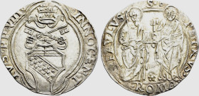 ITALY. Papal States. Innocent VIII (1484-1492). Grosso. Rome