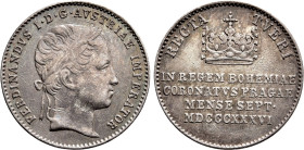 AUSTRIAN EMPIRE. Ferdinand I (1835-1848). Silver pattern strike from the dies of Ducat (1836)
