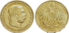 AUSTRIAN EMPIRE. Franz Joseph I (1848-1916). GOLD 20 Corona (1892). Wien (Vienna)