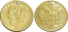 AUSTRIAN EMPIRE. Franz Joseph I (1848-1916). GOLD Ducat (1866-E). Karlsburg