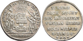 GERMANY. Augsburg. Silver pattern strike from the dies of Ducat (1730). Protestand youth school, for the 200th Anniversary of the transfer of the Augs...