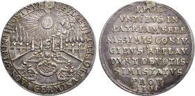 GERMANY. Bayern. Maximilian II Emanuel (1679-1726). Silver pattern strike from the dies of 2 Ducats (1701). Bavarian Estates on the occasion of the El...