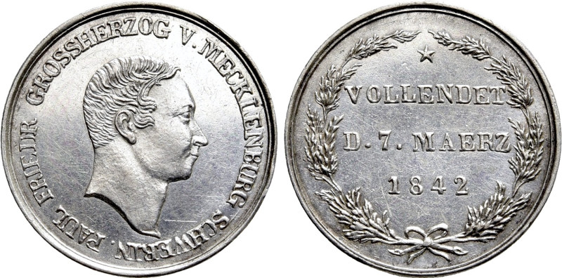 GERMANY. Mecklenburg Schwerin. Paul Friedrich (1837-1842). 2 1/2 Taler-Größe (18...