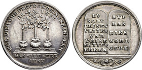 GERMANY. Nürnberg. Silver pattern strike from the dies of Ducat (Circa 1700)
