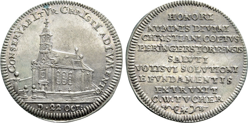 GERMANY. Nürnberg. Silver pattern strike from the dies of Ducat (1719). Behrings...