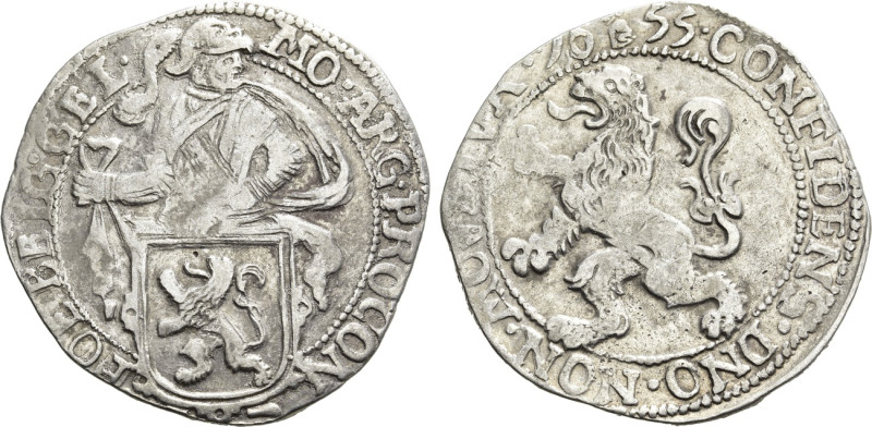 NETHERLANDS. Gelderland. Lion Dollar or Leeuwendaalder (1655). 

Obv: MO ARG P...