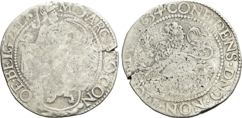 NETHERLANDS. Zeeland. Lion Dollar or Leeuwendaalder (1634). 

Obv: MO ARG PRO ...