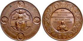 AUSTRIA. Bronze Medal (1856). By C. Radnitzky. Assembly of German natural scientists and physicians