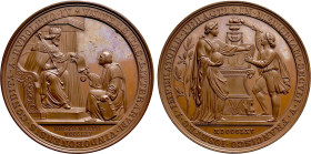 AUSTRIA. Bronze Medal (1865). By K. Radnitzky. Commemorating the 500th anniversary of foundation of the University of Wien
