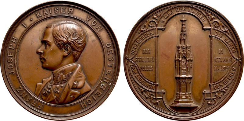 AUSTRIAN EMPIRE. Franz Joseph (1848-1916). Bronze Medal. By J. Cesar and W. Seid...