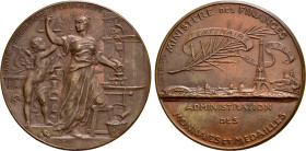 FRANCE. Bronze Medal (1889). Paris. Administration des Monnaies et Médailles. By  Louis-Alexandre Bottée