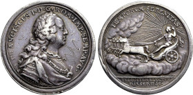 GERMANY. Frankfurt. Silver Medal (1745). Election of Franz I as Emperor