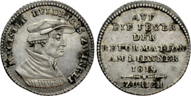 SWITZERLAND. Canton Zurich. Zürich. Medal (1819). Commemorating the 300th Anniversary of Reformation