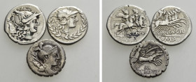 3 Roman Republican Coins