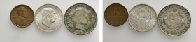 3 Modern Coins; Austria, Hungary etc