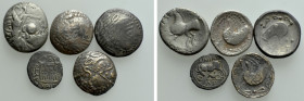 5 Celtic and Greek Coins