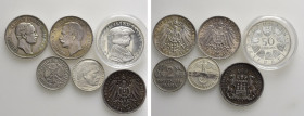 6 Modern Coins; Mostly Silver; Germany and Austria