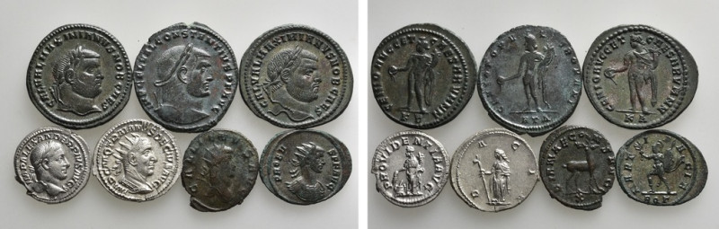 7 Roman Coins. 

Obv: .
Rev: .

. 

Condition: See picture.

Weight: g....