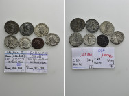 7 Roman Coins; Quintillus, Valerian II etc