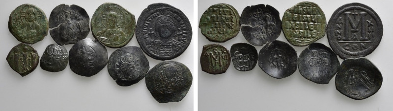 9 Byzantine Coins. 

Obv: .
Rev: .

. 

Condition: See picture.

Weight...