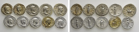 10 Antoniniani; Trajanus Decius, Herennia Etruscilla etc