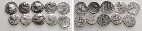 10 Roman and Greek Silver Coins