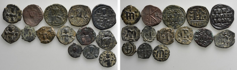 14 Byzantine Coins. 

Obv: .
Rev: .

. 

Condition: See picture.

Weigh...