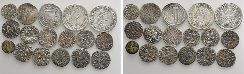 17 Medieval and Modern Coins; Crusaders, France, Hungary etc.

Obv: .
Rev: ....
