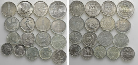 17 Silver Coins ; Germany / Third Reich / Soviet Union / Italy etc