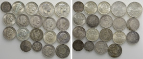19 Silver Coins of the Austrian Empire / House Habsburg / Hungary; Maria Theresia to Franz Joseph