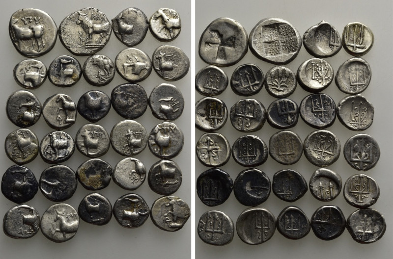 29 Greek Coins. 

Obv: .
Rev: .

. 

Condition: See picture.

Weight: g...