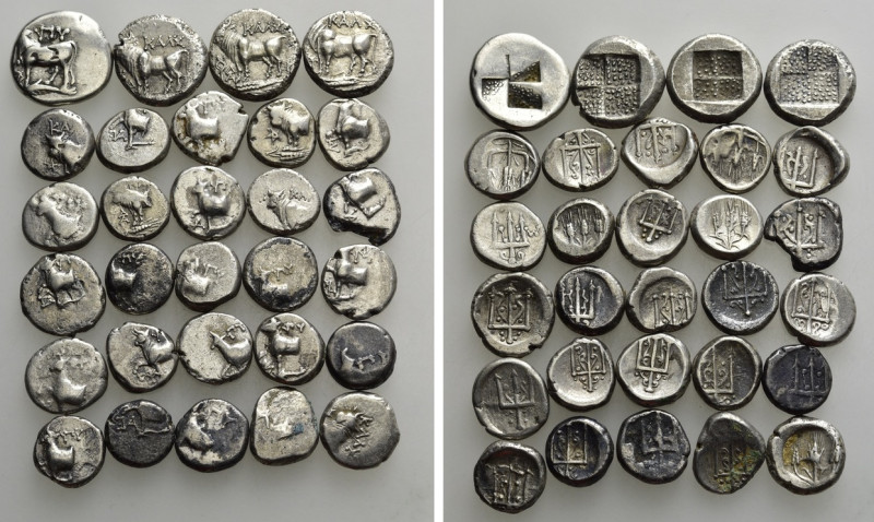 29 Greek Coins. 

Obv: .
Rev: .

. 

Condition: See picture.

Weight: g...