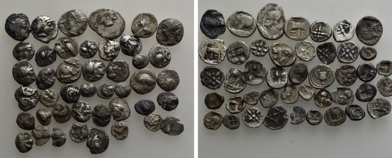 Circa 44 Greek Coins. 

Obv: .
Rev: .

. 

Condition: See picture.

Wei...