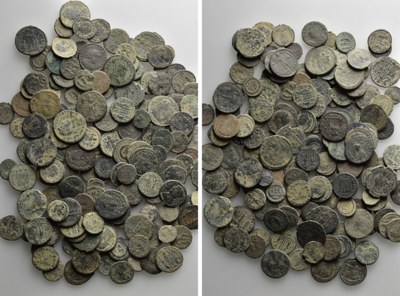 Circa 150 Roman Coins. 

Obv: .
Rev: .

. 

Condition: See picture.

We...