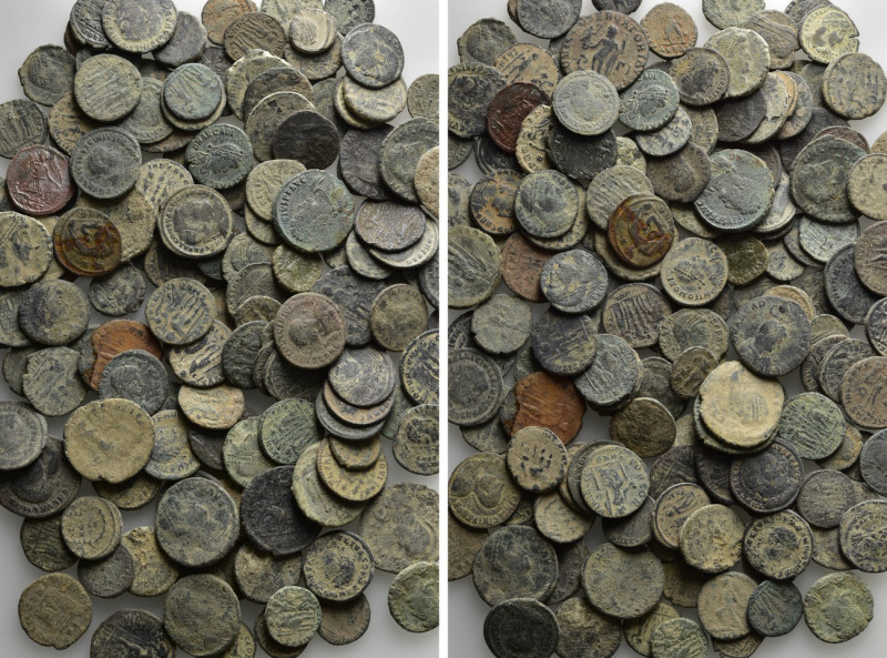 Circa 150 Roman Coins. 

Obv: .
Rev: .

. 

Condition: See picture.

We...