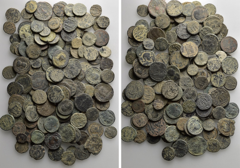 Circa 150 Roman Coins. 

Obv: .
Rev: .

. 

Condition: See picture.

We...