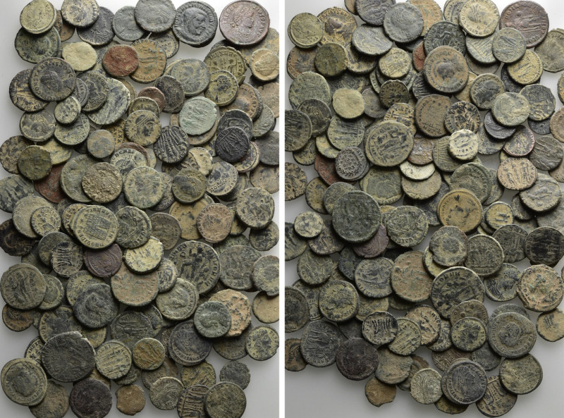 Circa 150 Roman Coins. 

Obv: .
Rev: .

. 

Condition: See picture.

We...